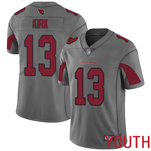 Arizona Cardinals Limited Silver Youth Christian Kirk Jersey NFL Football #13 Inverted Legend